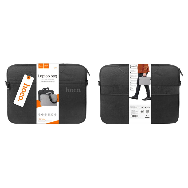 Τσάντα Hoco Ώμου / Χειρός για Laptop GT1 Simple έως 14" Μαύρη Τσάντα Hoco Ώμου / Χειρός για Laptop GT1 Simple έως 14" Μαύρη
