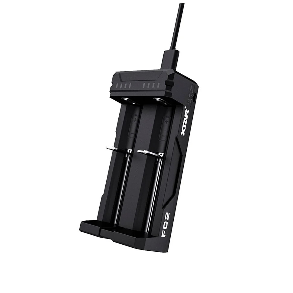 Φορτιστής Μπαταριών Βιομηχανικού Τύπου Xtar FC2 USB-C, 2 Θέσεων με Ένδειξη Φόρτισης για Μπαταρίες από 10440 έως 22650 Φορτιστής Μπαταριών Βιομηχανικού Τύπου Xtar FC2 USB-C, 2 Θέσεων με Ένδειξη Φόρτισης για Μπαταρίες από 10440 έως 22650