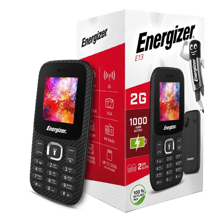 Energizer Energy E13 2G Dual Sim 1.77" 1000 mAh, Bluetooth, Camera Energizer Energy E13 2G Dual Sim 1.77" 1000 mAh, Bluetooth, Camera