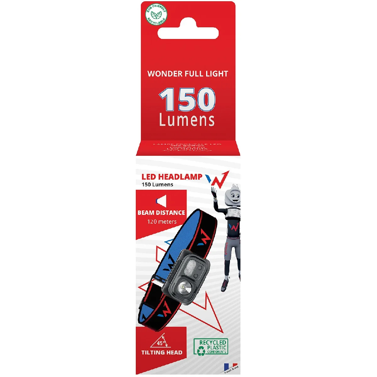 Επαναφορτιζόμενος Φακός Κεφαλής Wonder Wt2201H 150 Lumens Απόσταση Δέσμης: 120m Αυτονομία: 3h Βάρος: 82gr IP44 Μαύρος Επαναφορτιζόμενος Φακός Κεφαλής Wonder Wt2201H 150 Lumens Απόσταση Δέσμης: 120m Αυτονομία: 3h Βάρος: 82gr IP44 Μαύρος