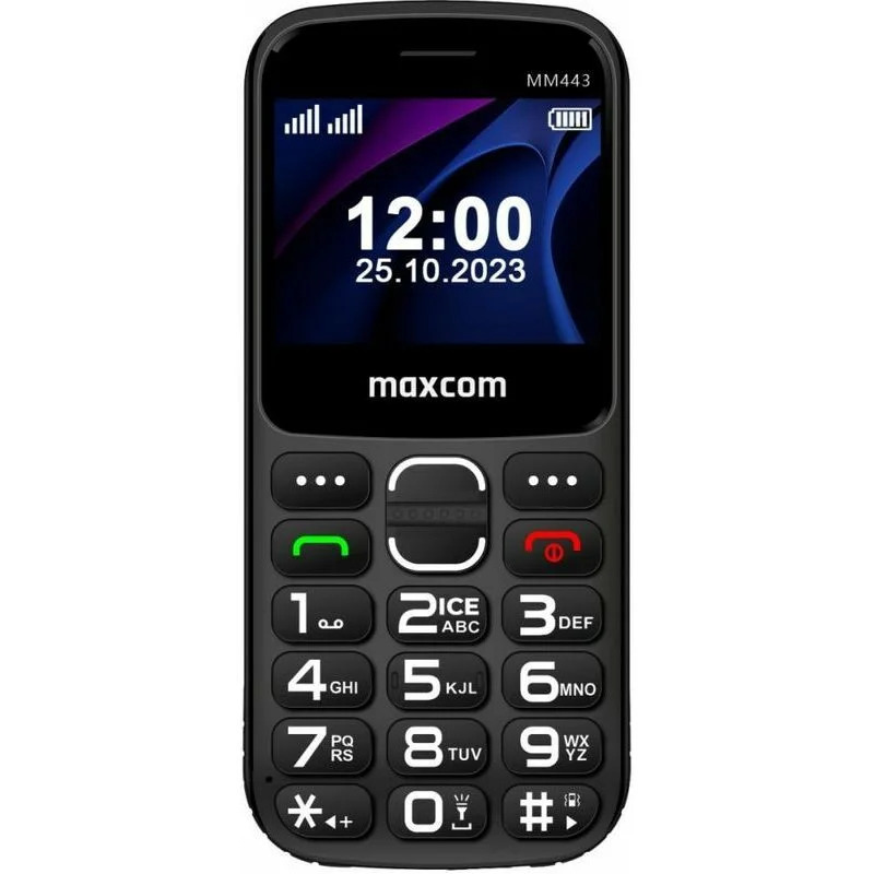 Maxcom MM443 (Dual Sim) 4G VoLTE 2.31" με Βάση Φόρτισης, Μεγάλα Πλήκτρα, Ραδιόφωνο, Φακό και Πλήκτρο Έκτακτης Ανάγκης Μαύρο Maxcom MM443 (Dual Sim) 4G VoLTE 2.31" με Βάση Φόρτισης, Μεγάλα Πλήκτρα, Ραδιόφωνο, Φακό και Πλήκτρο Έκτακτης Ανάγκης Μαύρο