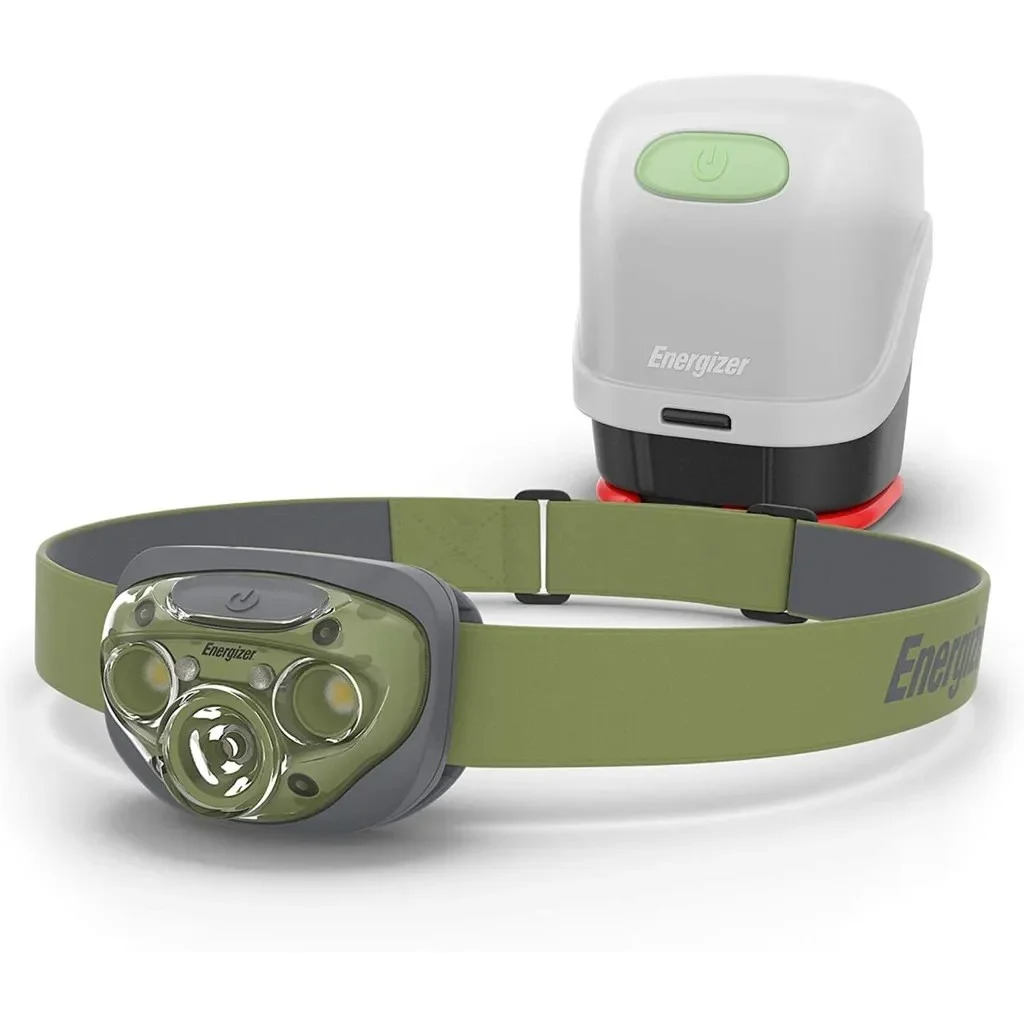 Φακός Κεφαλής Energizer Vision HD 3 Led 260 Lumens IPX4 με Θήκη Μετατροπής Φανού και μπαταρίες AAA Πράσινο Φακός Κεφαλής Energizer Vision HD 3 Led 260 Lumens IPX4 με Θήκη Μετατροπής Φανού και μπαταρίες AAA Πράσινο