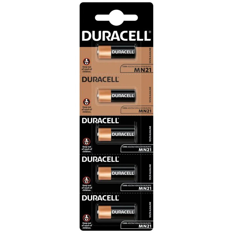 Μπαταρία Αλκαλική Duracell MN21 size A23/V23GA/LRV08/8LR932 12V Τεμ. 5 Μπαταρία Αλκαλική Duracell MN21 size A23/V23GA/LRV08/8LR932 12V Τεμ. 5