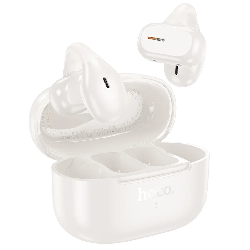 Wireless Hands Free Hoco EA9 Ear Clip and Comfort TWS V5.4 300mAh με 10 Ώρες Λειτουργίας Εναλλαγή Master/Slave Λευκό Wireless Hands Free Hoco EA9 Ear Clip and Comfort TWS V5.4 300mAh με 10 Ώρες Λειτουργίας Εναλλαγή Master/Slave Λευκό