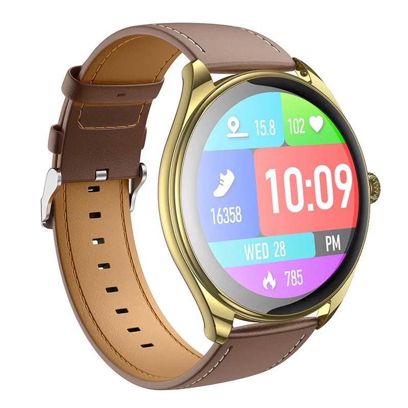 Smartwatch Hoco Y22 IP67 AMOLED Οθόνη 1.43" 200mAh με Δυνατότητα Κλήσεων Χρυσό Σαμπανιζέ Smartwatch Hoco Y22 IP67 AMOLED Οθόνη 1.43" 200mAh με Δυνατότητα Κλήσεων Χρυσό Σαμπανιζέ
