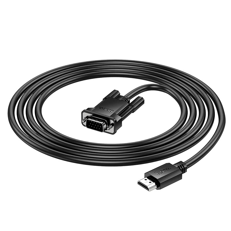 Αντάπτορας Hoco US12 HDMI to VGA HD 1080P Μαύρο 2m Αντάπτορας Hoco US12 HDMI to VGA HD 1080P Μαύρο 2m