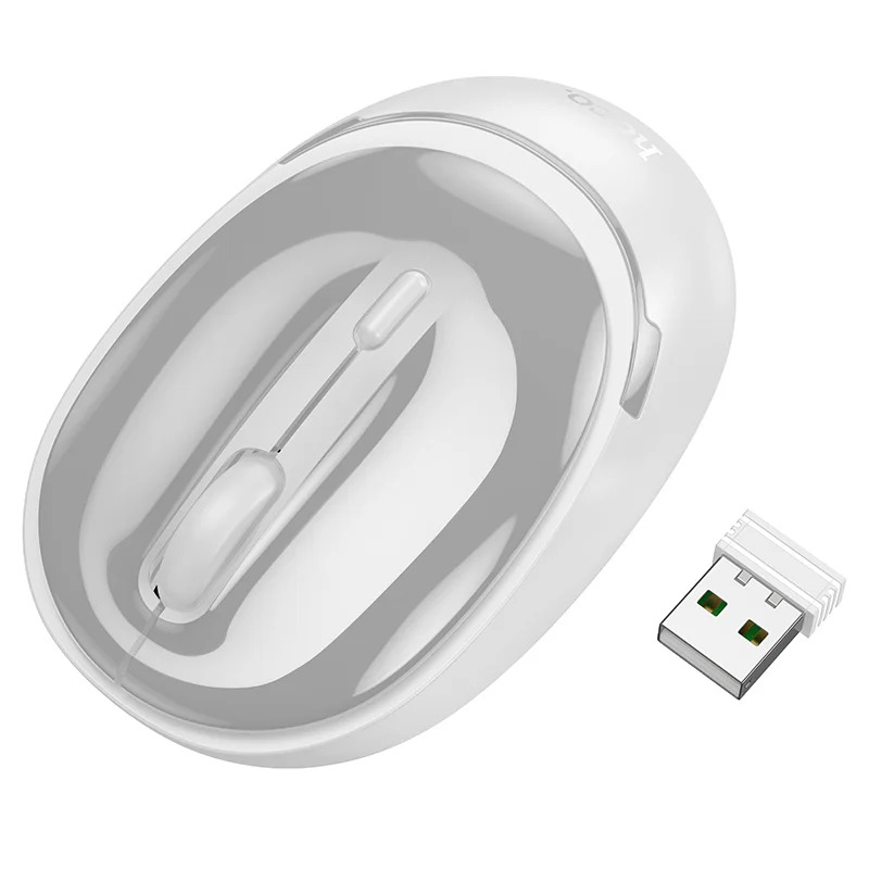 Ασύρματο Ποντίκι Hoco GM34 Nuevo Dual Mode 1600dpi 2.4GHz 4 Πλήκτρων Λευκό Γκρι Ασύρματο Ποντίκι Hoco GM34 Nuevo Dual Mode 1600dpi 2.4GHz 4 Πλήκτρων Λευκό Γκρι