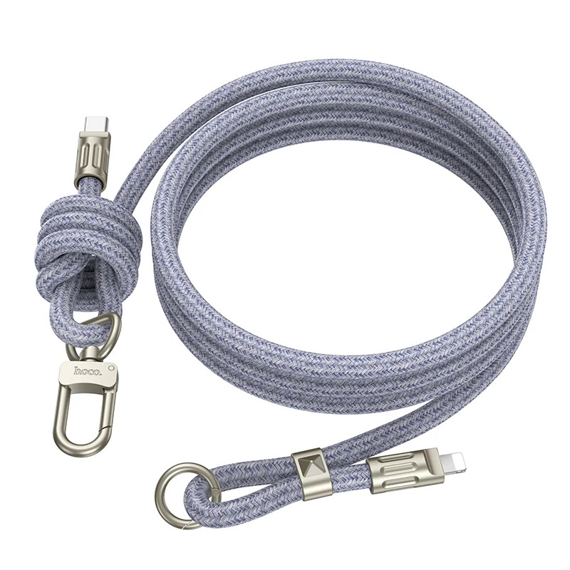 Καλώδιο Φόρτισης/Λουράκι Λαιμού Hoco GH7 USB-C to Lightning PD20W Braided Μπλέ 1.8m Καλώδιο Φόρτισης/Λουράκι Λαιμού Hoco GH7 USB-C to Lightning PD20W Braided Μπλέ 1.8m
