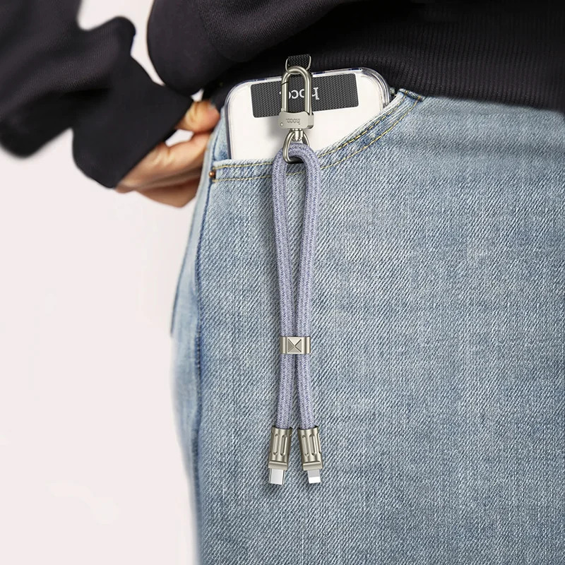 Hoco GH5 Καλώδιο Φόρτισης/Λουράκι Καρπού USB-C σε Lightning PD20W Braided Μπλέ 22cm Hoco GH5 Καλώδιο Φόρτισης/Λουράκι Καρπού USB-C σε Lightning PD20W Braided Μπλέ 22cm