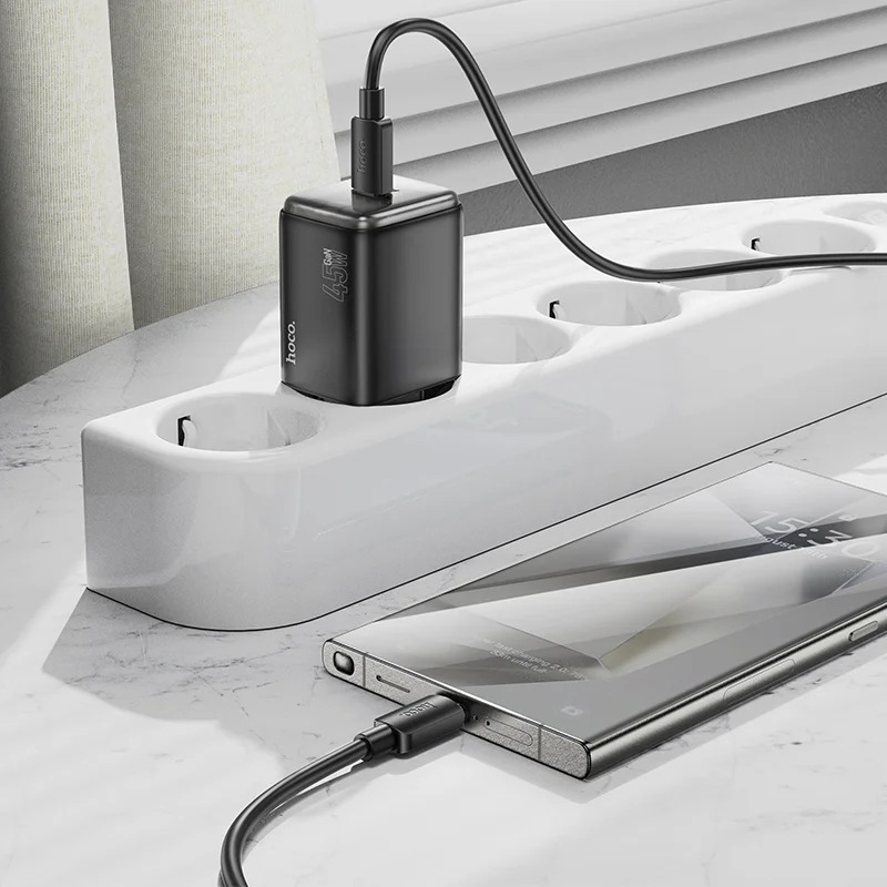 Φορτιστής Ταξιδίου Small Body Hoco N54 Monsoon USB-C PD45W Μαύρος Φορτιστής Ταξιδίου Small Body Hoco N54 Monsoon USB-C PD45W Μαύρος