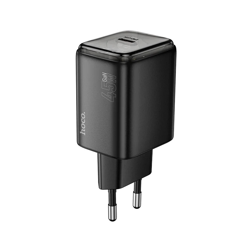 Φορτιστής Ταξιδίου Small Body Hoco N54 Monsoon USB-C PD45W Μαύρος Φορτιστής Ταξιδίου Small Body Hoco N54 Monsoon USB-C PD45W Μαύρος