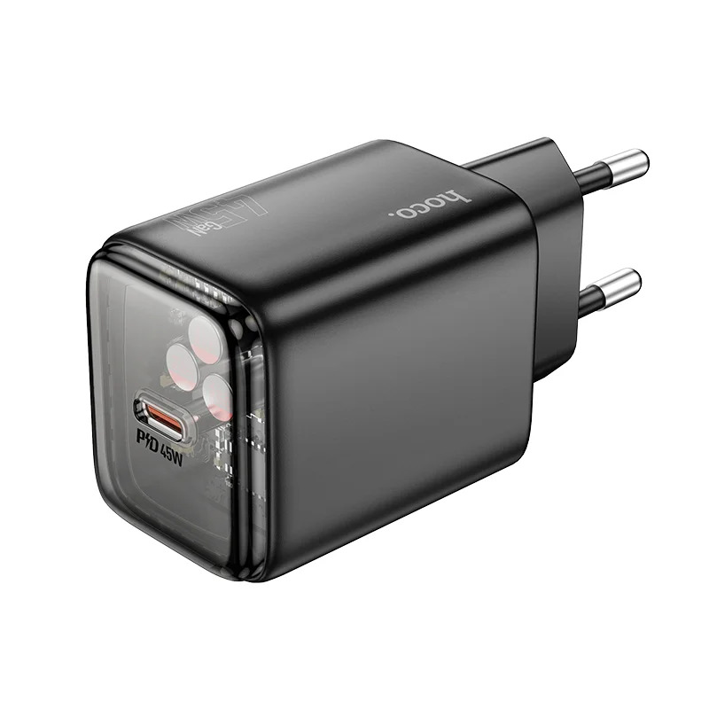 Φορτιστής Ταξιδίου Small Body Hoco N54 Monsoon USB-C PD45W Μαύρος Φορτιστής Ταξιδίου Small Body Hoco N54 Monsoon USB-C PD45W Μαύρος