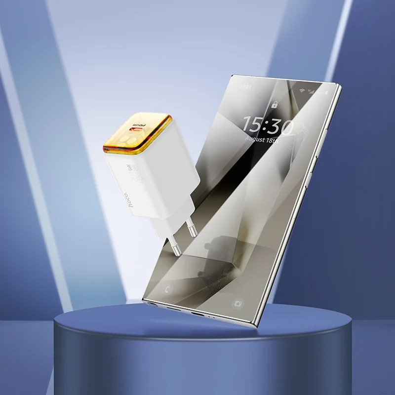 Φορτιστής Ταξιδίου Small Body Hoco N54 Monsoon GaN USB-C PD45W Λευκός Φορτιστής Ταξιδίου Small Body Hoco N54 Monsoon GaN USB-C PD45W Λευκός