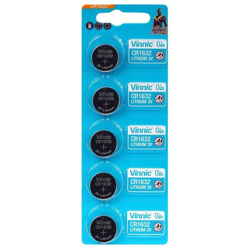 Buttoncell Vinnic CR1632 3V Τεμ. 5 με Διάτρητη Συσκευασία Buttoncell Vinnic CR1632 3V Τεμ. 5 με Διάτρητη Συσκευασία