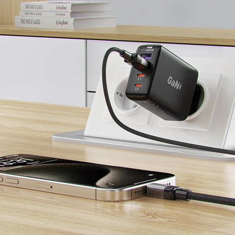 Καλώδιο Acefast C9-04 Μεταλλικό USB σε USB-C 3.0A Γρήγορη Φόρτιση Braided Μαύρο 1.2m Καλώδιο Acefast C9-04 Μεταλλικό USB σε USB-C 3.0A Γρήγορη Φόρτιση Braided Μαύρο 1.2m