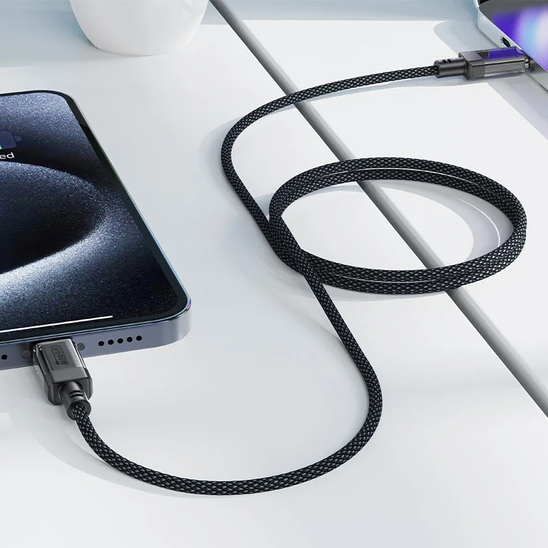 Καλώδιο Acefast C12-03 USB-C σε USB-C PD60W 3A Braided Μαύρο 1.2m Καλώδιο Acefast C12-03 USB-C σε USB-C PD60W 3A Braided Μαύρο 1.2m