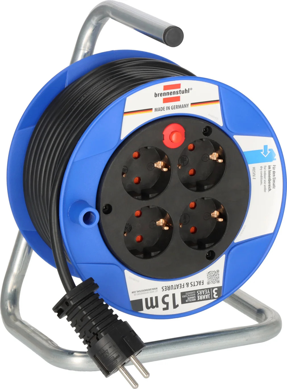 Μπαλαντέζα Καρούλι Brennenstuhl 4 Θέσεων 15m Μπαλαντέζα Καρούλι Brennenstuhl 4 Θέσεων 15m