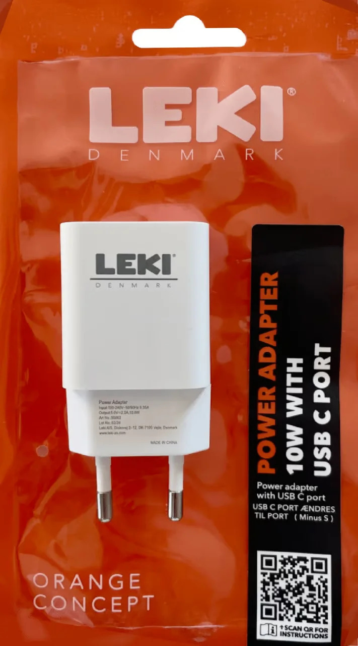 Φορτιστής Ταξιδίου Leki Orange Concept με USB-C 10W 5V 2.0A Λευκός Φορτιστής Ταξιδίου Leki Orange Concept με USB-C 10W 5V 2.0A Λευκός