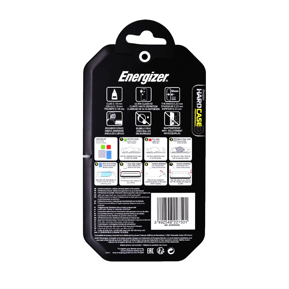 Tempered Glass Energizer Hard Case Professional 9H Anti Fingerprint για Apple iPhone X/XS/11 Pro 5τεμ. Tempered Glass Energizer Hard Case Professional 9H Anti Fingerprint για Apple iPhone X/XS/11 Pro 5τεμ.