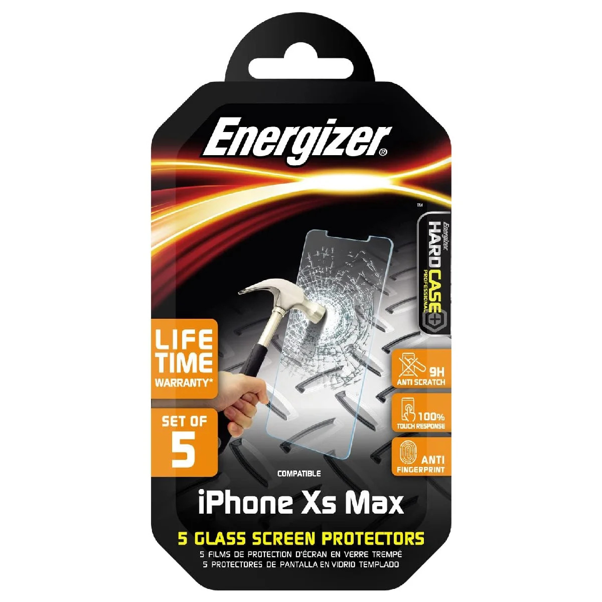 Tempered Glass Energizer Hard Case Professional 9H Anti Fingerprint για Apple iPhone Xs Max / 11 Pro Max 5τεμ. Tempered Glass Energizer Hard Case Professional 9H Anti Fingerprint για Apple iPhone Xs Max / 11 Pro Max 5τεμ.