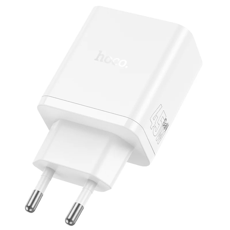 Φορτιστής Ταξιδίου Hoco N50 Scenery GaN 45W με 2 x USB-C και 1 x USB-A Λευκός Φορτιστής Ταξιδίου Hoco N50 Scenery GaN 45W με 2 x USB-C και 1 x USB-A Λευκός
