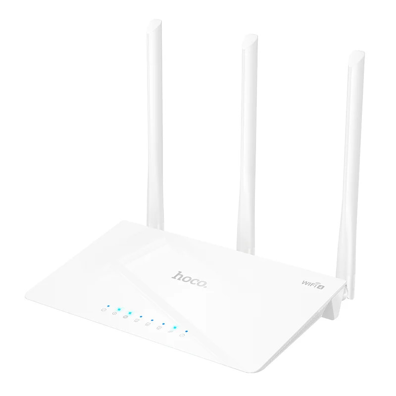 Wifi Router Hoco HI30 Wifi4 300Mbps 2.4GHz 3 x 5dBi Λευκό Wifi Router Hoco HI30 Wifi4 300Mbps 2.4GHz 3 x 5dBi Λευκό