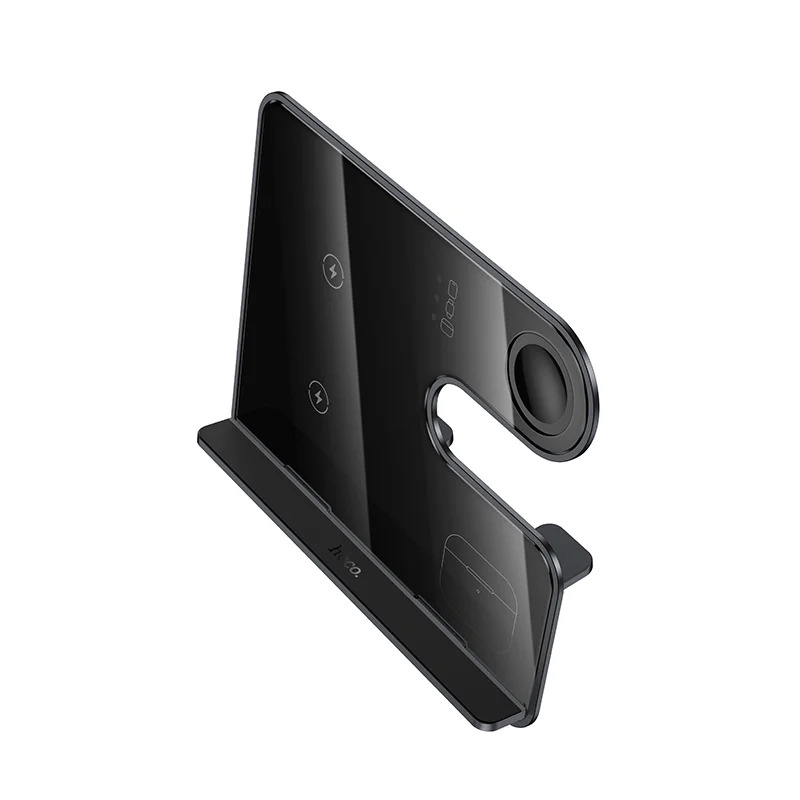 Επιτραπέζια Βάση Ασύρματης Φόρτισης Hoco CQ19 Falcon 3-σε-1 15W Κάθετη Φόρτιση 3 Συσκευών Μαύρη Επιτραπέζια Βάση Ασύρματης Φόρτισης Hoco CQ19 Falcon 3-σε-1 15W Κάθετη Φόρτιση 3 Συσκευών Μαύρη