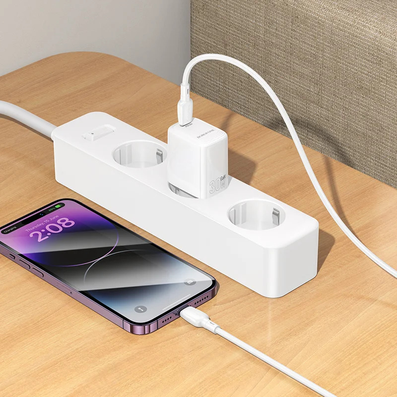 Φορτιστής Ταξιδίου Mini Size Borofone BN28 Fuente GaN USB-C PD30W Λευκός Φορτιστής Ταξιδίου Mini Size Borofone BN28 Fuente GaN USB-C PD30W Λευκός