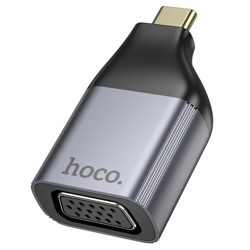 Αντάπτορας Hoco UA34 USB-C σε VGA 2k Γκρι Αντάπτορας Hoco UA34 USB-C σε VGA 2k Γκρι