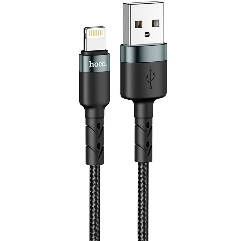 Καλώδιο σύνδεσης Hoco DU46 USB-A σε Lightning για Γρήγορη Φόρτιση και Μεταφορά Δεδομένων Braided Μαύρο 1m Καλώδιο σύνδεσης Hoco DU46 USB-A σε Lightning για Γρήγορη Φόρτιση και Μεταφορά Δεδομένων Braided Μαύρο 1m