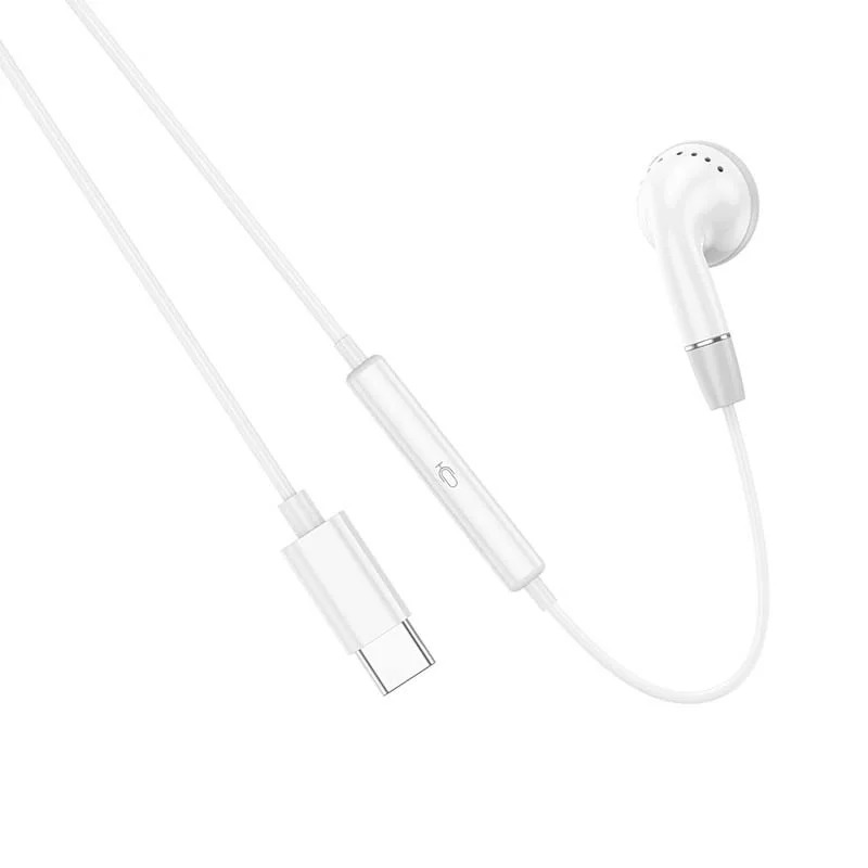 Hands Free Hoco DM53 Unilateral Earphones USB-C με Μικρόφωνο και Πλήκτρο Λειτουργίας 1.2m Λευκά Συμβατό με όλες τις Συσκευές Hands Free Hoco DM53 Unilateral Earphones USB-C με Μικρόφωνο και Πλήκτρο Λειτουργίας 1.2m Λευκά Συμβατό με όλες τις Συσκευές