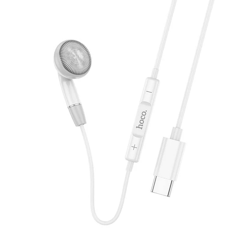 Hands Free Hoco DM53 Unilateral Earphones USB-C με Μικρόφωνο και Πλήκτρο Λειτουργίας 1.2m Λευκά Συμβατό με όλες τις Συσκευές Hands Free Hoco DM53 Unilateral Earphones USB-C με Μικρόφωνο και Πλήκτρο Λειτουργίας 1.2m Λευκά Συμβατό με όλες τις Συσκευές