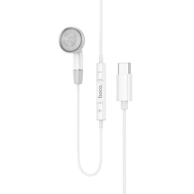 Hands Free Hoco DM53 Unilateral Earphones USB-C με Μικρόφωνο και Πλήκτρο Λειτουργίας 1.2m Λευκά Συμβατό με όλες τις Συσκευές Hands Free Hoco DM53 Unilateral Earphones USB-C με Μικρόφωνο και Πλήκτρο Λειτουργίας 1.2m Λευκά Συμβατό με όλες τις Συσκευές