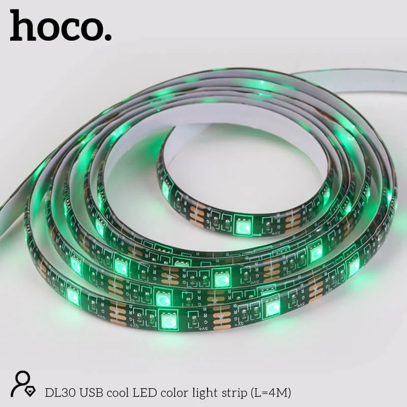 Ταινία LED Hoco DL30 Plus USB RGB με Τηλεχειριμό 4m Ταινία LED Hoco DL30 Plus USB RGB με Τηλεχειριμό 4m