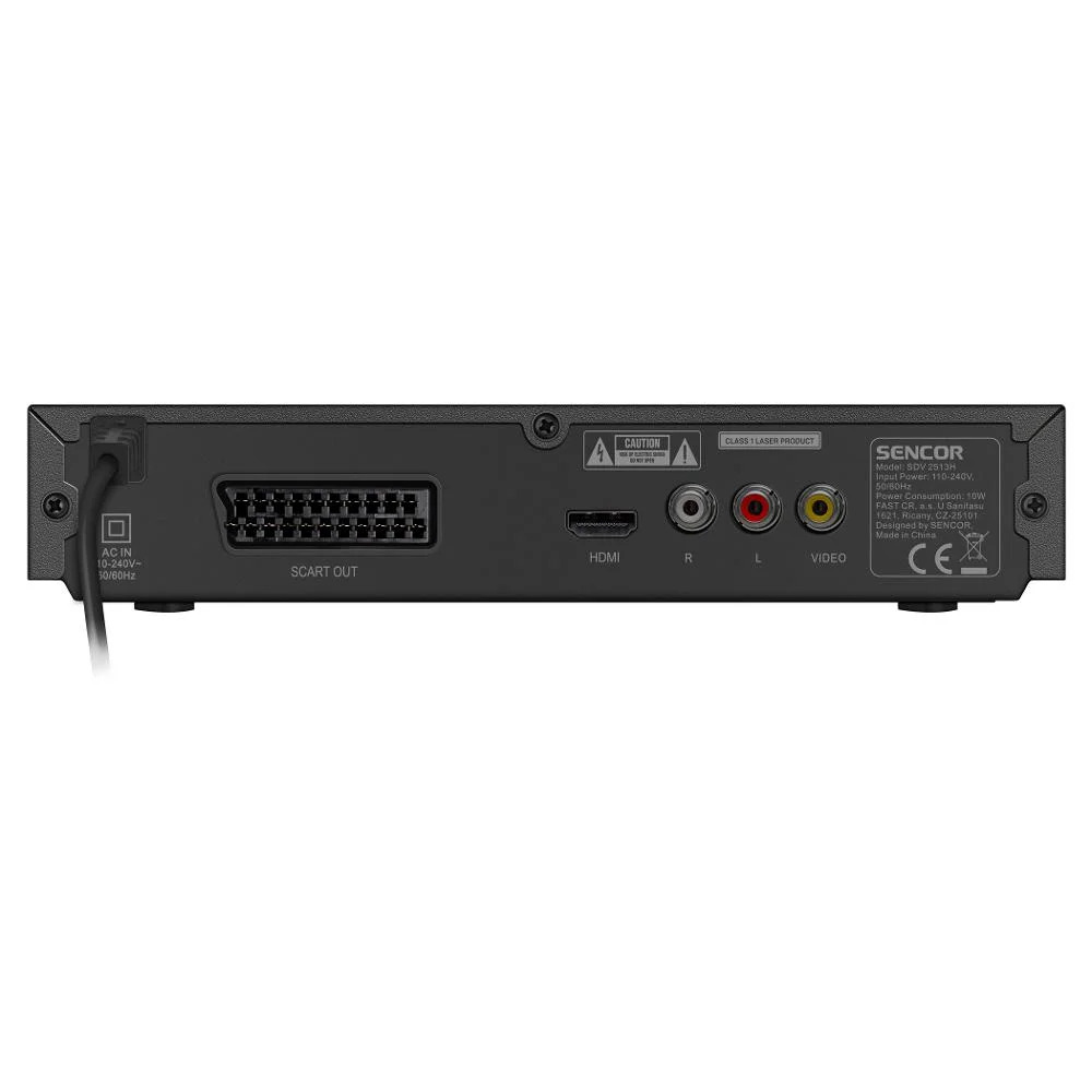 DVD Player SENCOR SDV 2513H Dolby Digital 2.0 με USB, HDMI, SCART, AV και LED Οθόνη Ενδείξεων Μαύρο DVD Player SENCOR SDV 2513H Dolby Digital 2.0 με USB, HDMI, SCART, AV και LED Οθόνη Ενδείξεων Μαύρο