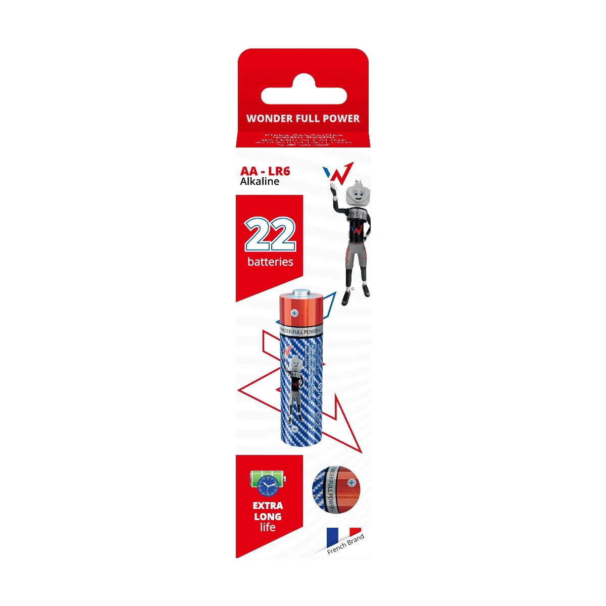Μπαταρία Αλκαλική Wonder Full Power LR6 size AA 1.5V Τεμ. 22 Μπαταρία Αλκαλική Wonder Full Power LR6 size AA 1.5V Τεμ. 22
