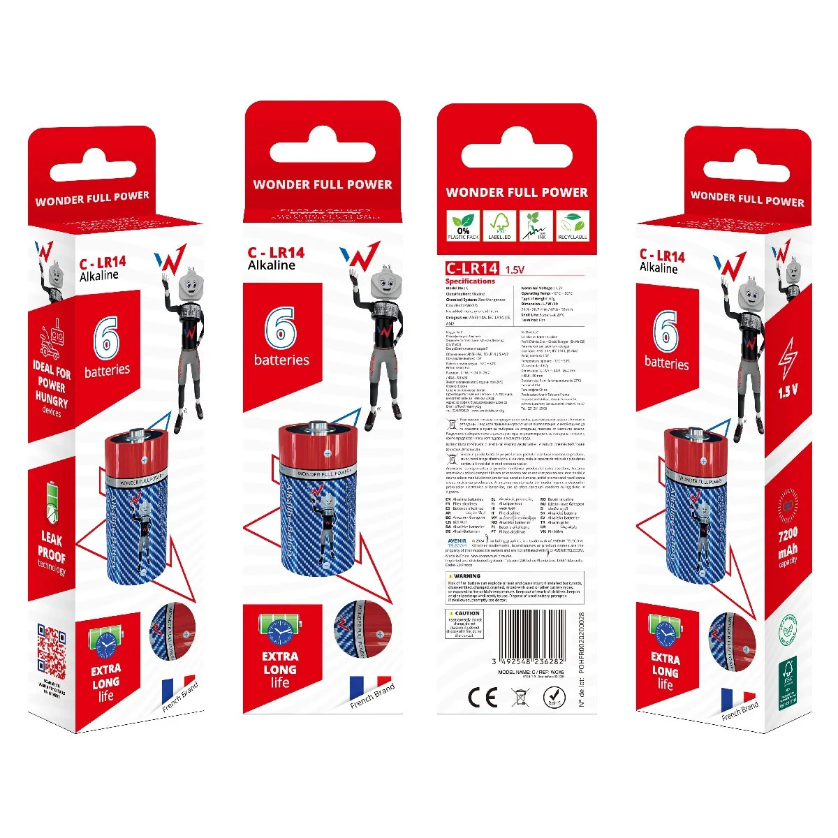 Μπαταρία Αλκαλική Wonder Full Power C-LR14 1.5V Τεμ. 6 Μπαταρία Αλκαλική Wonder Full Power C-LR14 1.5V Τεμ. 6