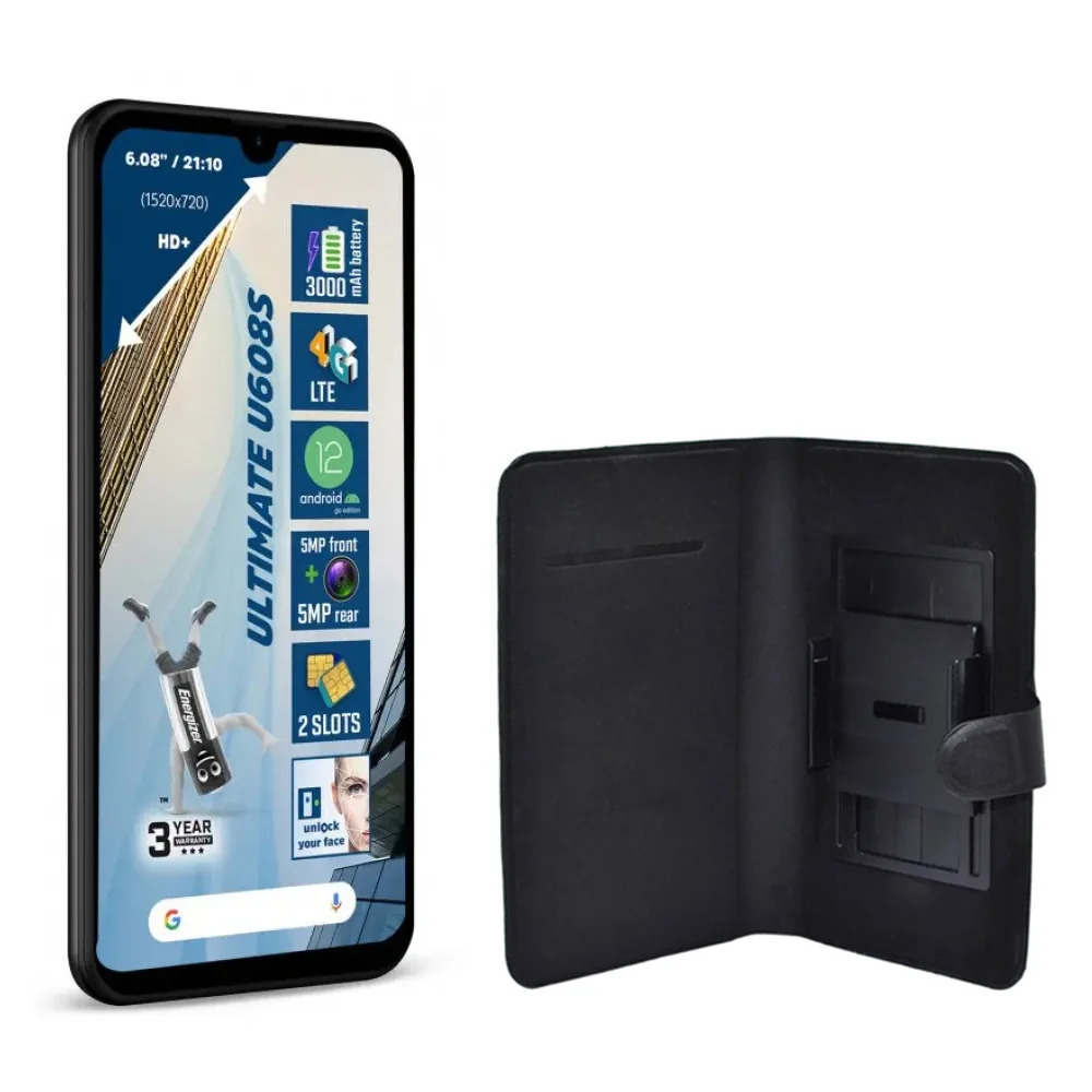 Energizer Energy U608s 4G Dual Sim 6.08" 2GB/32GB και Δώρο Θήκη Book Ancus Grab Series Μαύρη Energizer Energy U608s 4G Dual Sim 6.08" 2GB/32GB και Δώρο Θήκη Book Ancus Grab Series Μαύρη