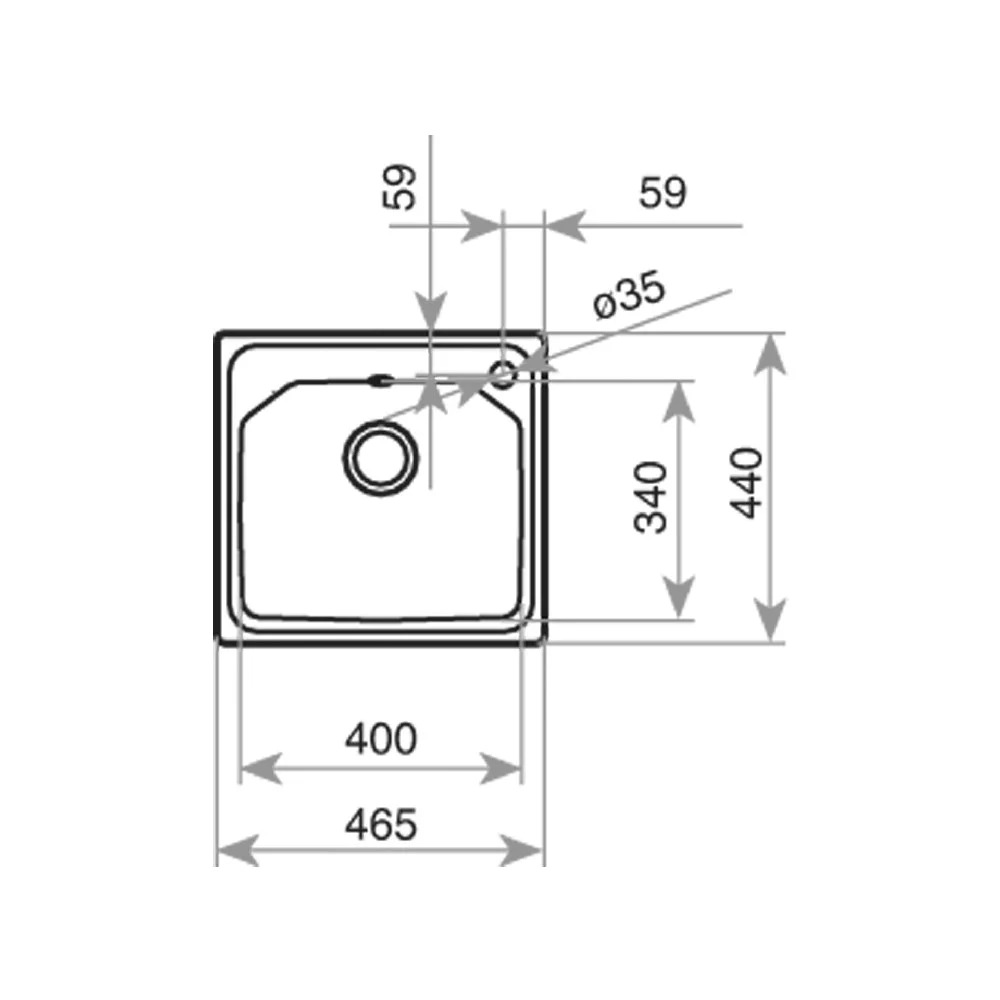 Νεροχύτης Inox TEKA 1 Γούρνα για Ένθετη Τοποθέτηση 46.5x44cm Premium 1C 11128001 Νεροχύτης Inox TEKA 1 Γούρνα για Ένθετη Τοποθέτηση 46.5x44cm Premium 1C 11128001