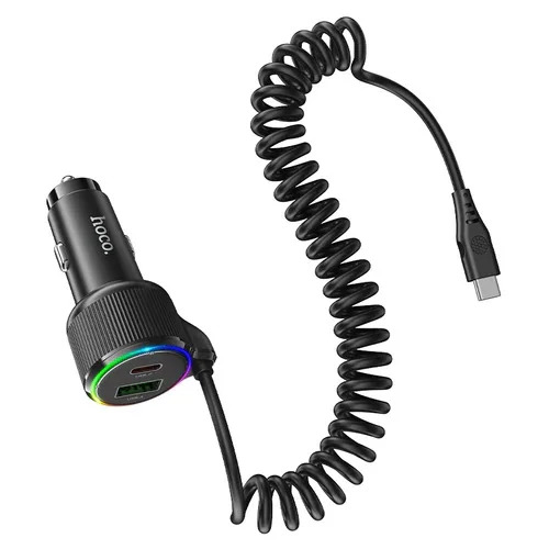 Φορτιστής Αυτοκινήτου Hoco NZ17A Avant-garde 1xUSB-A και 2xUSB-C 50W PD+QC με Καλώδιο Type-C Black Φορτιστής Αυτοκινήτου Hoco NZ17A Avant-garde 1xUSB-A και 2xUSB-C 50W PD+QC με Καλώδιο Type-C Black