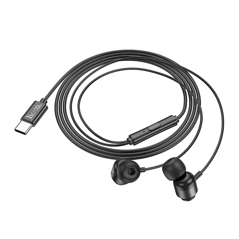 Hands Free Hoco M122 Power Earphones Stereo USB-C με Μικρόφωνο και Πλήκτρο Λειτουργίας 1.2m Μαύρα Συμβατά με Συσκευές USB-C Hands Free Hoco M122 Power Earphones Stereo USB-C με Μικρόφωνο και Πλήκτρο Λειτουργίας 1.2m Μαύρα Συμβατά με Συσκευές USB-C