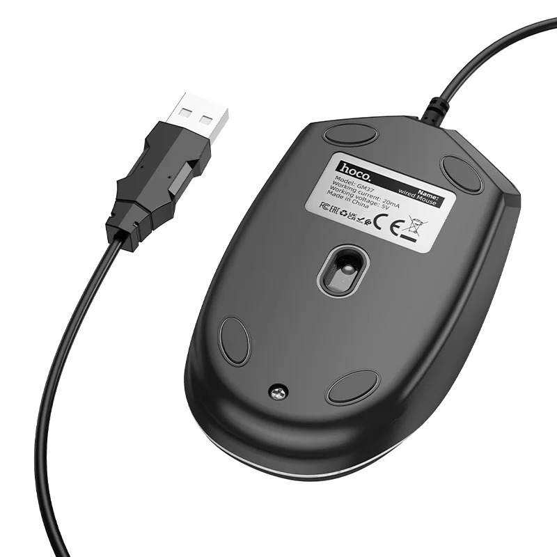 Ενσύρματο Ποντίκι Gaming Hoco GM37 Wonderful με 4 Πλήκτρα, Φωτισμό, 2400 DPI Μαύρο Ενσύρματο Ποντίκι Gaming Hoco GM37 Wonderful με 4 Πλήκτρα, Φωτισμό, 2400 DPI Μαύρο