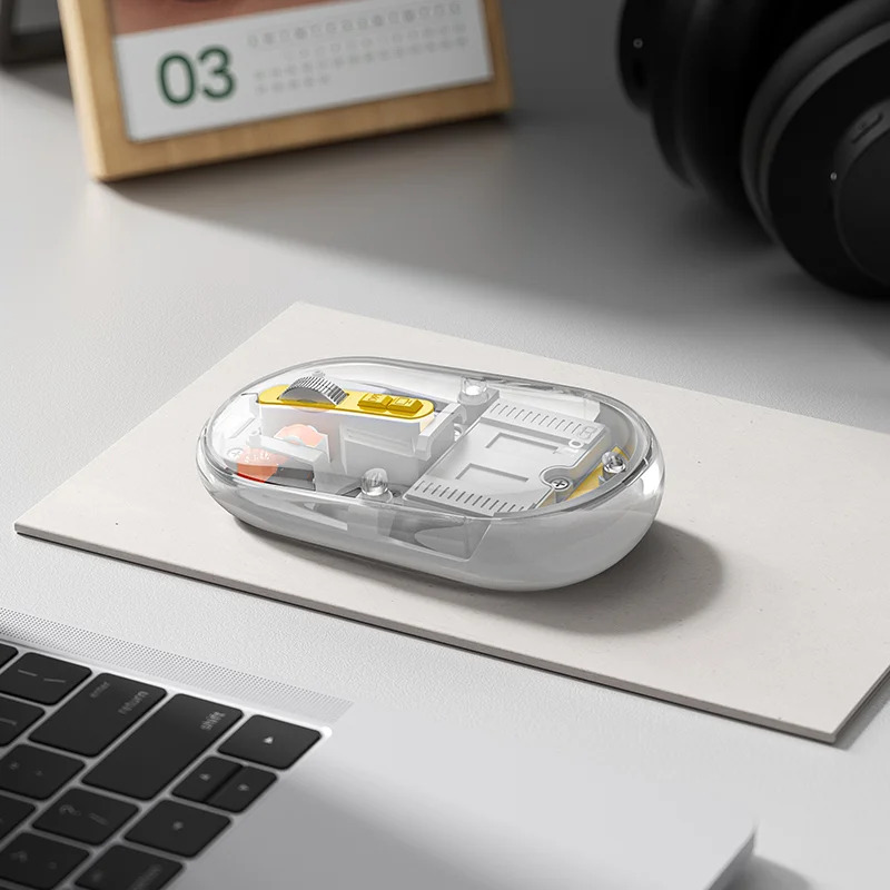 Bluetooth Ποντίκι Hoco GM35 General Wireless με 5 Πλήκτρα DPI 1600 Γκρι Διάφανο Bluetooth Ποντίκι Hoco GM35 General Wireless με 5 Πλήκτρα DPI 1600 Γκρι Διάφανο