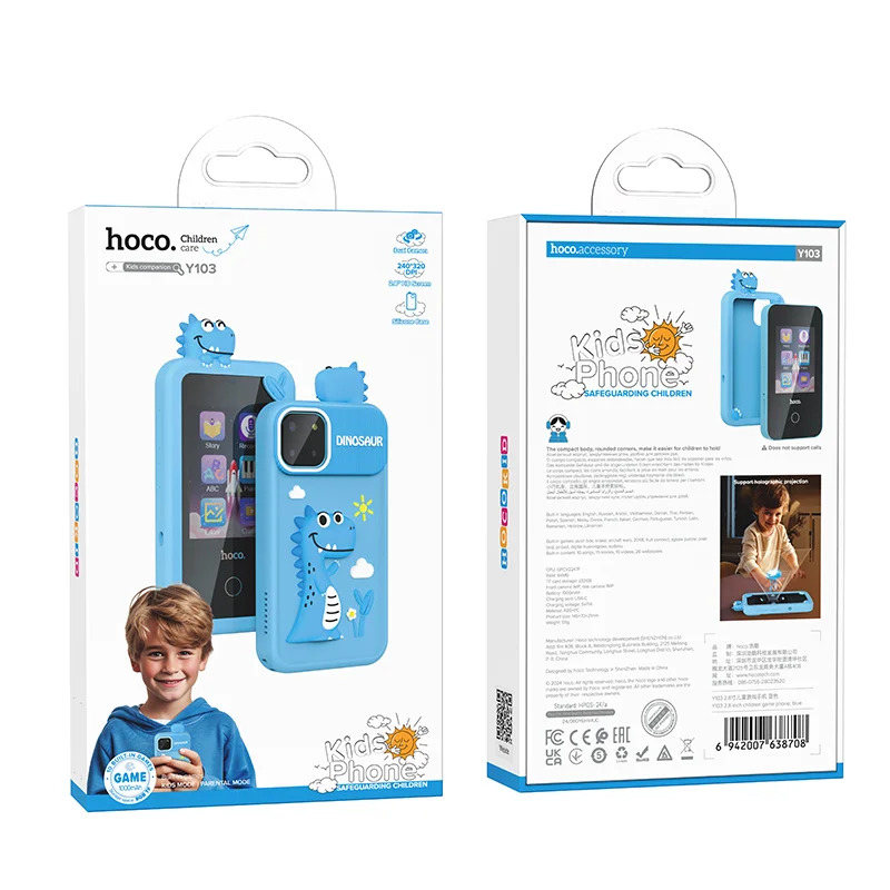 Hoco Y103 Children Phone 2.8" 1000mAh με Κάμερα και Παιχνίδια Μπλε Hoco Y103 Children Phone 2.8" 1000mAh με Κάμερα και Παιχνίδια Μπλε