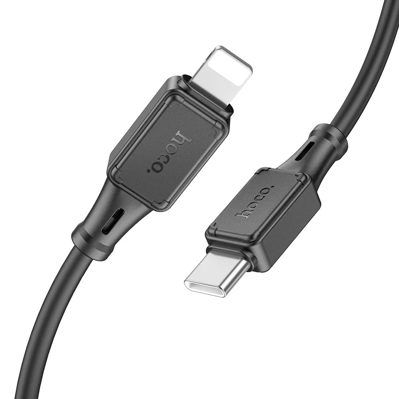 Καλώδιο Hoco X101 Silicon Assistant USB-C σε Lightning Fast Charging 27W Μαύρο 1m Καλώδιο Hoco X101 Silicon Assistant USB-C σε Lightning Fast Charging 27W Μαύρο 1m