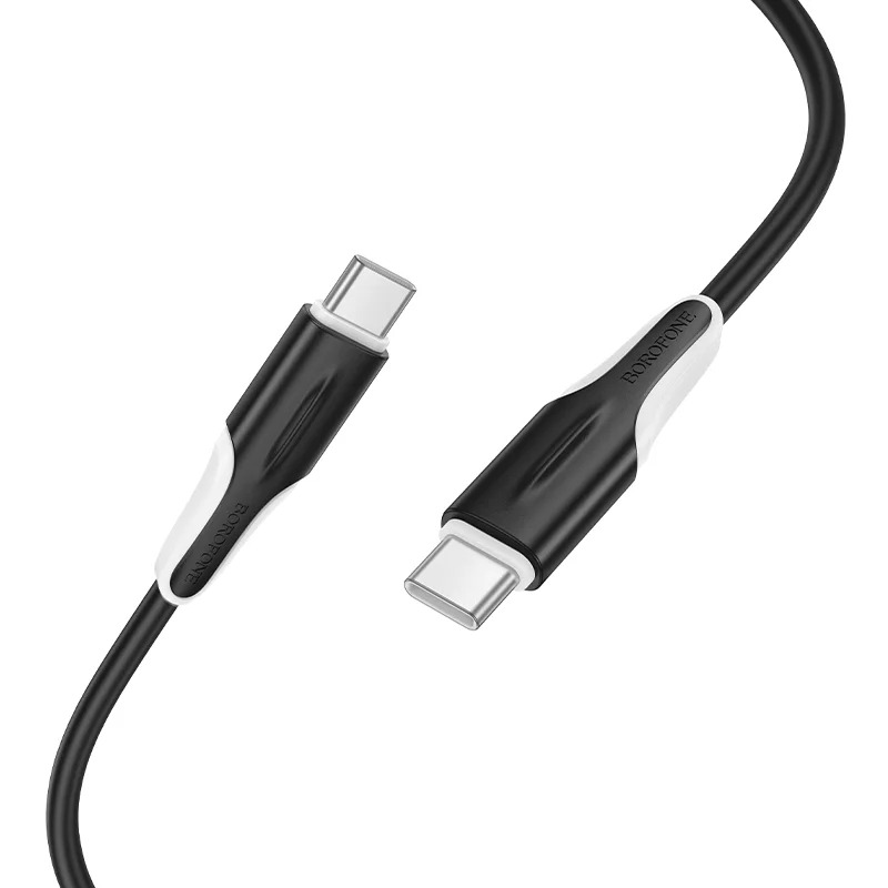 Καλώδιο Borofone BX119 USB-C σε USB-C 60W Μαύρο 1m Καλώδιο Borofone BX119 USB-C σε USB-C 60W Μαύρο 1m
