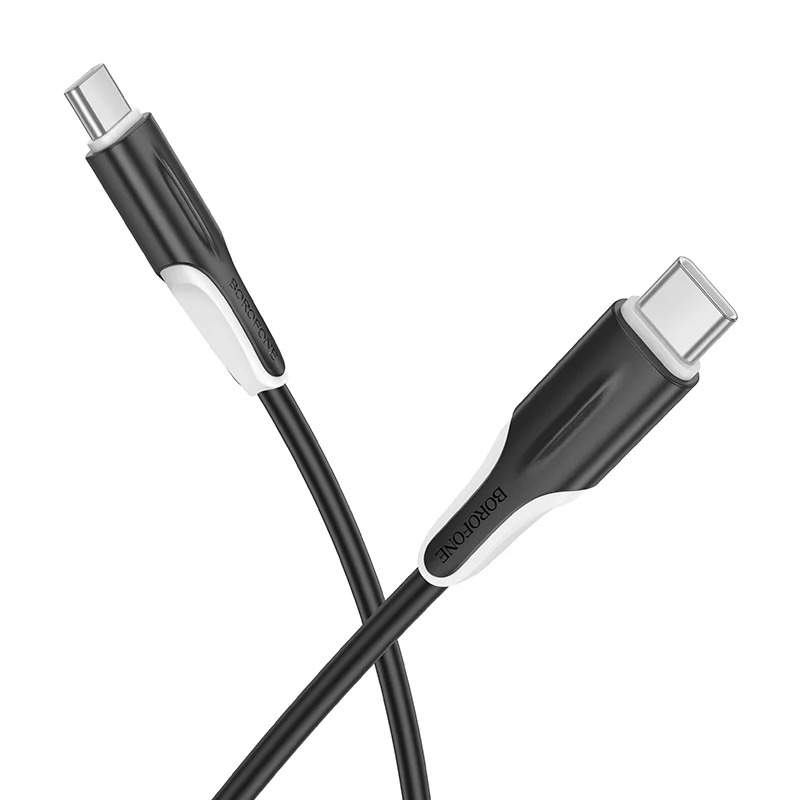 Καλώδιο Borofone BX119 USB-C σε USB-C 60W Μαύρο 1m Καλώδιο Borofone BX119 USB-C σε USB-C 60W Μαύρο 1m