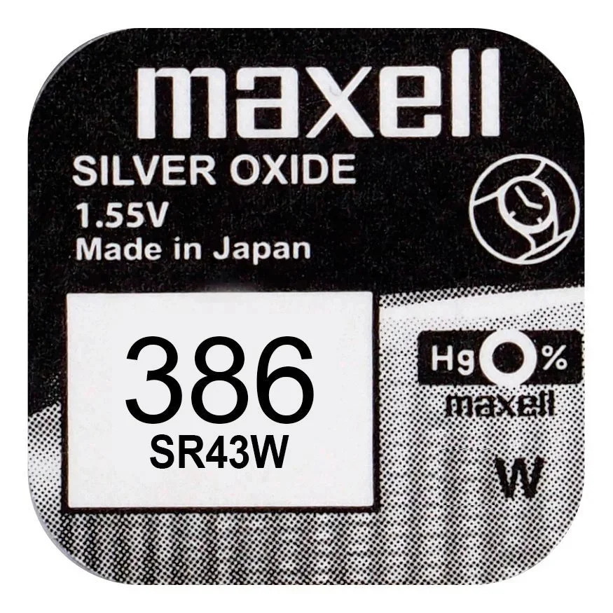 Buttoncell Maxell 386/SR43W/SR43 Τεμ. 1 Buttoncell Maxell 386/SR43W/SR43 Τεμ. 1