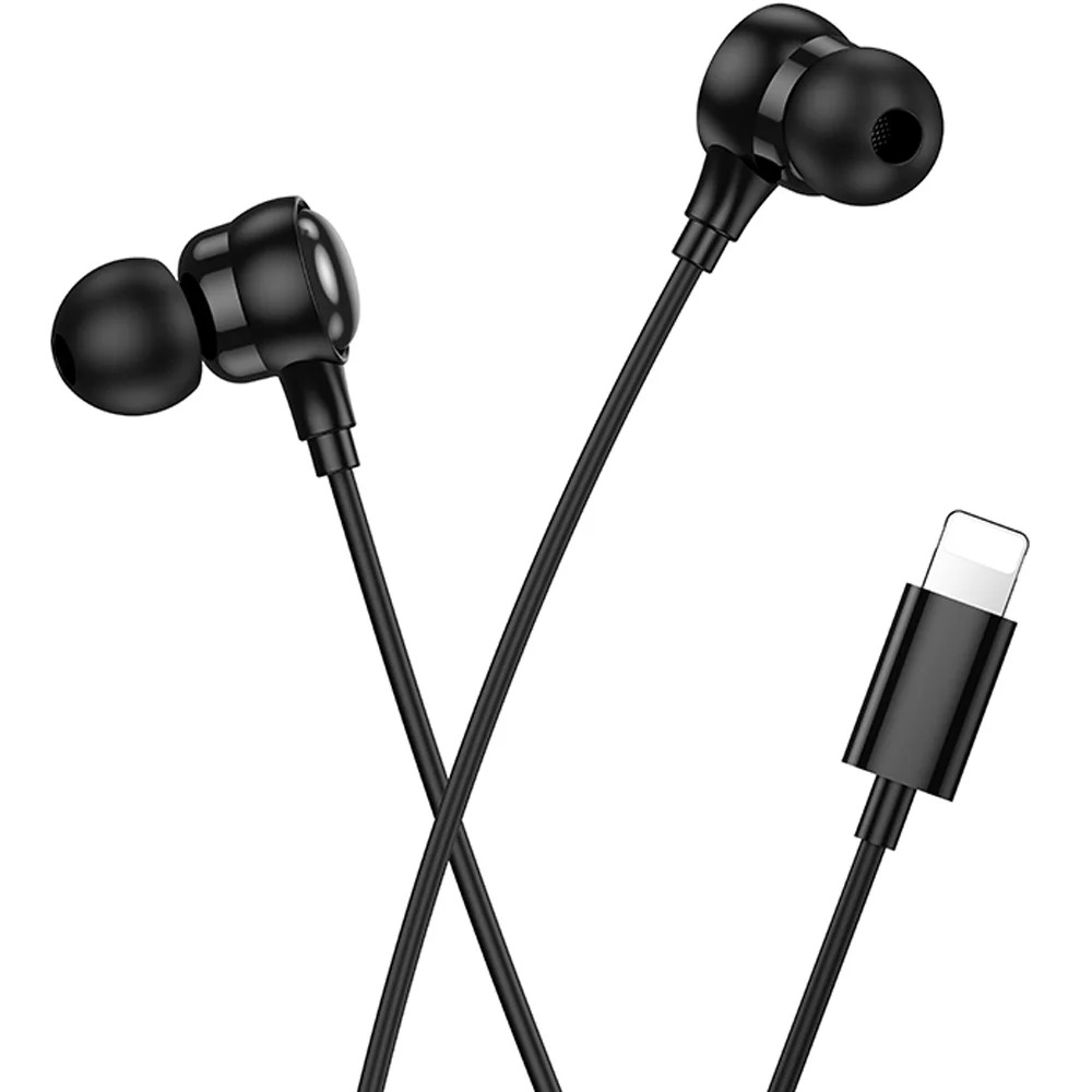 Hands Free Hoco M116 Benevolent με Μικρόφωνο, Βύσμα Lightning Μαύρα 1.2m Hands Free Hoco M116 Benevolent με Μικρόφωνο, Βύσμα Lightning Μαύρα 1.2m