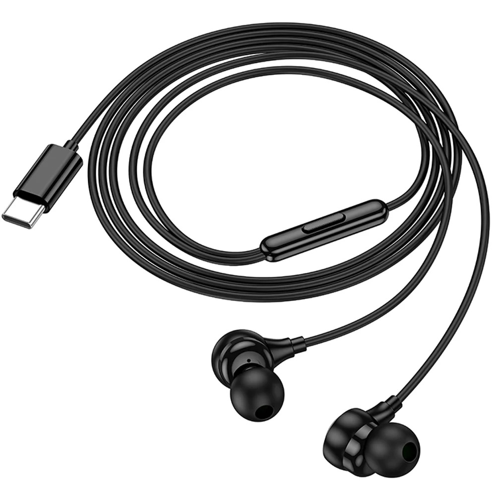 Hands Free Hoco M116 Benevolent Stereo USB-C με Μικρόφωνο 1.2m Μαύρα Συμβατά με Όλες τις USB-C Συσκευές Hands Free Hoco M116 Benevolent Stereo USB-C με Μικρόφωνο 1.2m Μαύρα Συμβατά με Όλες τις USB-C Συσκευές